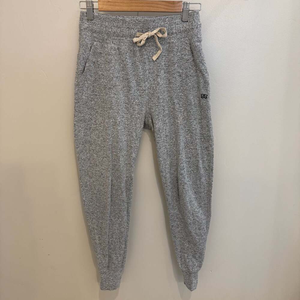 Albion Fit Women's Heathered Gray Drawstring Jogger Sweatpants XS